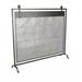 DecMode Contemporary Metal Mesh Fireplace Screen 38 L x 9 W x 35 H Black with Semi-Matte Finish