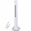 Optimus 48 Inch Pedestal Tower Fan with Remote Control BT and LED