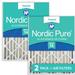 Nordic Pure 16x24x4 (3 5/8) Pleated MERV 14 Air Filters 2 Pack