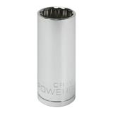 Powerbuilt 3/8 in. Drive x 3/4 in. 12 Point SAE Deep Socket - 940050