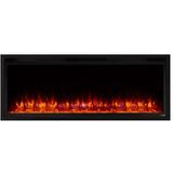 SimpliFire Allusion Platinum 50-in Wall Mount Electric Fireplace - SF-ALLP50-BK