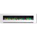 Cambridge 78 In. Electric Wall Mounted Fireplace Heater in White with Multi-color Flame Crystal Rock Display Adjustable Heat - CAM78WMEF-1WHT