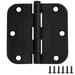 Door Hinges for Interior Doors 10-Pack 3-1/2-inch x 3-1/2-inch Design House 5/8-inch Radius Steel Door Hinge Door Hardware Oil Rubbed Bronze 181446