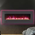 Sierra Flame by Amantii Wall Mount/Flush Mount 48-Inch Electric Fireplace with Steel Surround