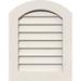 16 W x 22 H Half Peaked Top Left (21 W x 27 H Frame Size) 6/12 Pitch: Unfinished Non-Functional PVC Gable Vent w/ 1 x 4 Flat Trim Frame