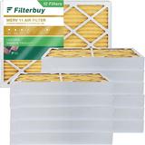 Filterbuy 12x16x4 MERV 11 Pleated HVAC AC Furnace Air Filters (12-Pack)