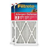 Filtrete 14x20x1 Air Filter MPR 1000 MERV 11 Allergen Defense 2 Filters
