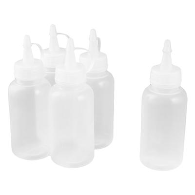 Sauce Vinegar Ketchup Squeeze Bottle Dispenser 100ml 5 Pcs - Clear - 1.8" x 5.1"(Max.D*H)