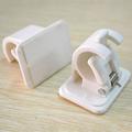 Self Adhesive Clips for Tapestry Hanger Wall Clips Adhesive Wall Hanging Curtain Hanging Rod Clip Photo Clips Sticky Clips for Teachers Spring Clips for Rope Light Clips (2 Pack White)