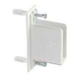 Rubbermaid 1950472 White FreeSlide Fixed Mount Wall End Bracket