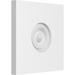 Ekena Millwork 8 W x 8 H x 1/2 P Standard Sedgwick Bullseye Rosette with Square Edge (2-Pack)