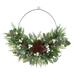 28" Christmas Pine, Eucalyptus, and Berries Artificial Wreath - Green - 28