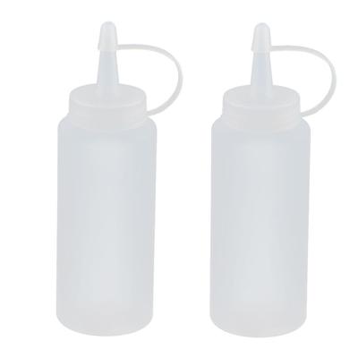 Squeeze Bottle Attached Oil Sauce Dispenser Nozzle Cap 200ml 2 Pcs - 6.3
