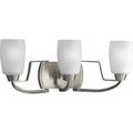 P2796-09-Progress Lighting-Wisten - 3 Light - Trumpet Shade in Modern style - 21 Inches wide by 8.25 Inches high-Brushed Nickel Finish