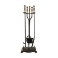 Open Hearth 15008 Panacea Black Matte Steel Fireplace Tool Set