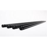 HSS 30 Long Wire Shelf Pole 3/4 Pole Diameter 1.0 mm Thickness Black 4-Pack Hardware