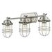 Seaport 3 Light Bath Vanity in Silver