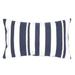 Liora Manne Visions II Marina Stripe Indoor/Outdoor Pillow Marine 12"X20"