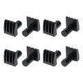 POWERTEC 71037-P2 Low Profile Bench Dogs | Woodworking Workbench Peg Stoppers for 3/4 inch Holes | Black â€“ 8 Pack