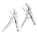 2Pcs Ground Mouth Straight Jaw Lock Clamp Locking Pliers Set Hand Tools Lock Clamp Locking Pliers