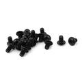 Uxcell 8#-32 x 1/4 10.9 Alloy Steel Hex Socket Button Head Machine Screws Black (20-pack)