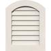 12 W x 30 H Half Peaked Top Left (17 W x 35 H Frame Size) 4/12 Pitch: Unfinished Non-Functional PVC Gable Vent w/ 1 x 4 Flat Trim Frame
