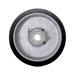 6 x 3 Rubber Tread on Cast Iron Keyed Drive Wheel - 24mm Plain Bore with two 5/16 Set Screws - Service Caster Brand