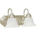 Volume Lighting V1342 Marti 2 Light 14 Wide Bathroom Vanity Light - Nickel