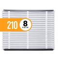 Aprilaire 210 Air Filter for Aprilaire Whole Home Air Purifiers MERV 11 (Pack of 8)