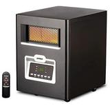 Optimus Infrared Quartz Heater With Remote And LED Display 15-1/8 x 11-1/2