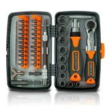 Walmeck 38 in 1 Household Labor Saving Ratchet Screwdriver Bit Set Multipurpose Tool Kit Hardware Tools Combination Wrenches Toolbox Hand Tool Sets