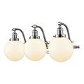 Innovations Lighting 515-3W-8 Beacon Beacon 3 Light 28 Wide Bathroom Vanity Light - White