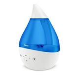 Crane Top Fill Drop 1 Gallon Ultrasonic Cool Mist Humidifier with Sound Machine and Optional Nightlight - Blue & White