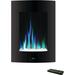 Cambridge 5.6 D x 19.4 W x 26.8 H 22.8 lbs. Vertical Electric Fireplace Heater Multi LED Flames