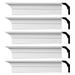 Renovator s Supply Cornice Crown Mouldings White Urethane Ceiling Wall Decor 94 L Waldorf Simple Pack of 5