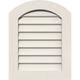 12 W x 20 H Vertical Peaked Gable Vent (17 W x 25 H Frame Size) 8/12 Pitch: Unfinished Non-Functional PVC Gable Vent w/ 1 x 4 Flat Trim Frame