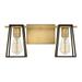 5162HB-Hinkley Lighting-Filmore - 2 Light Bath Vanity in Transitional and Industrial Style - 16 Inches Wide by 7.5 Inches High-Heritage Brass Finish