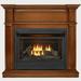 Duluth Forge Dual Fuel Ventless Gas Fireplace - 26 000 BTU T-Stat Control Apple Spice Finish Model DFS-300T-3AS