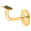 CRL HR20B4PB Polished Brass Pismo Series Concealed Surface Mounted Hand Railing Bracket for 2 Tubing