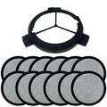 12 Replacement Charcoal Water Filters & Disk Holder for Mr Coffee Part 114683