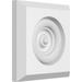 Ekena Millwork 8 W x 8 H x 3/4 P Standard Sedgwick Bullseye Rosette with Square Edge (4-Pack)