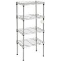 Zimtown 4 Tier Shelves Wire Shelving Rack Adjustable Storage Rack Unit for Garage Kitchen