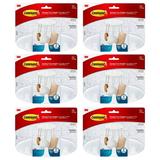 Command Bath Multi-Hook Large Frosted Adhesive 1 Hook 2 Strips 6-Pack