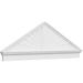 Ekena Millwork 76 W x 25-7/8 H x 2-3/4 P (Pitch 6/12) Peaked Cap Sunburst Architectural Grade PVC Combination Pediment