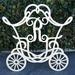 Winston Porter Holzman Babby Carriage Personalized Monogram Garden Art Wood in White | 36 H x 24 W in | Wayfair DC86259BA8834849BEC14D28606C04FB