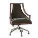 Fairfield Chair Caldwell Task Chair Wood/Upholstered/Metal in Brown | 41 H x 25.5 W x 26.5 D in | Wayfair 5229-1N_9953 35_Hazelnut