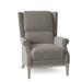 Wingback Chair - Fairfield Chair Edgeworth 32" W Wingback Chair Polyester in Gray | 42.5 H x 32 W x 40 D in | Wayfair 1444-01_9953 62_Hazelnut