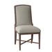 Fairfield Chair Clayton Side Chair Upholstered/Fabric in Green/Brown | 38 H x 20 W x 27 D in | Wayfair 8821-05_9953 22_Tobacco