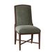 Fairfield Chair Clayton Upholstered Side Chair Upholstered in Green | 38 H x 20 W x 27 D in | Wayfair 8821-05_9953 22_Hazelnut