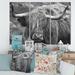 East Urban Home Scottish Cow On Moorland I - 3 Piece Wrapped Canvas Photograph Canvas in Gray | 28 H x 36 W x 1 D in | Wayfair